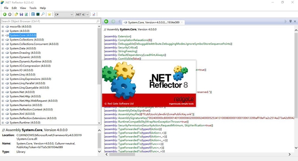 .Net反编译工具Reflector 8.2.0.42破解版下载(含注册机)